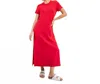 Rae Mode Solid Modal Scuba Maxi Dress In Red In Red