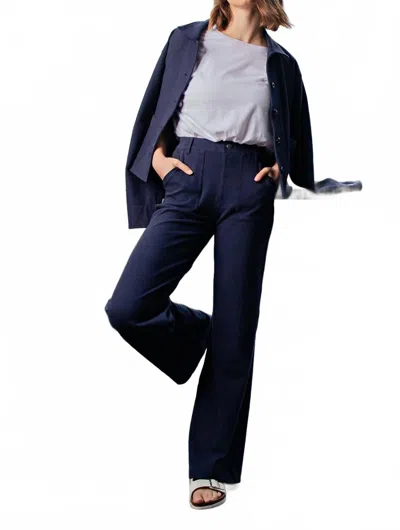 Rae Mode Fresh Fit Stretch Twill Wide Bottom Pants In Blue
