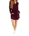 Rae Mode Getting Out Romper In Maroon In Multi