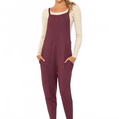 Rae Mode Have It All Jumpsuit In Plum In Burgundy