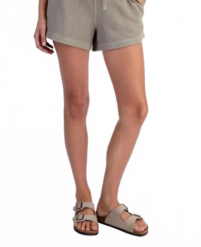 Rae Mode Honey Comb Shorts In Muted Olive In Green