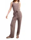 Rae Mode Lennox Modal Jumpsuit In Truffle