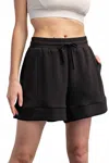 Rae Mode Let's Get Casual Short In Black In Black