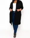 Rae Mode Long Sleeve Cardigan In Black