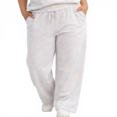 Rae Mode Luxe Curvy Pants In Light Heather Grey In Multi