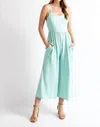 Rae Mode Mint Butter Soft Tank Jumpsuit In Green