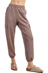 Rae Mode Lost In My Fairy Tale Scuba Cargo Joggers In Mocha In Brown
