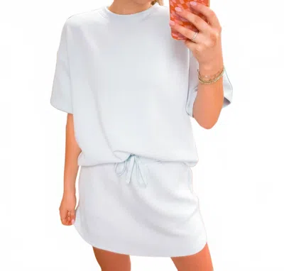 Rae Mode Modal Short Sleeve Top In Frost In White