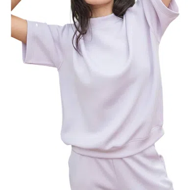 Rae Mode Modal Short Sleeve Top In Lavender In Purple