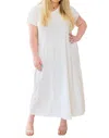 Rae Mode Modern Maritime Shift Maxi Dress In White In White