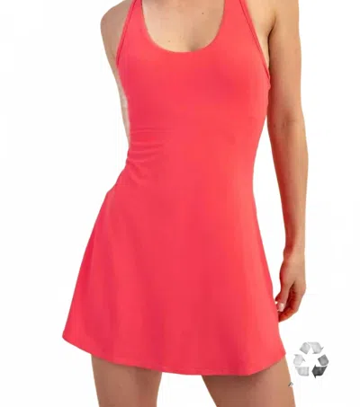 Rae Mode Mystery Active Romper In Flamingo In Red