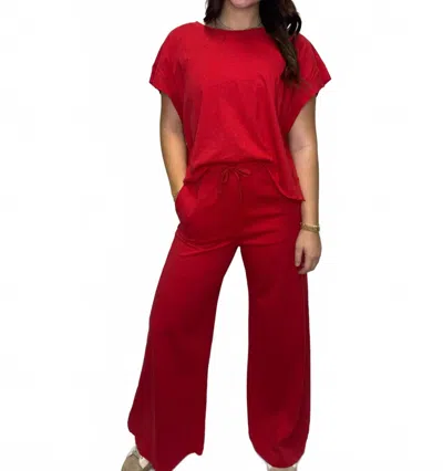 Rae Mode Open Back Set In Red