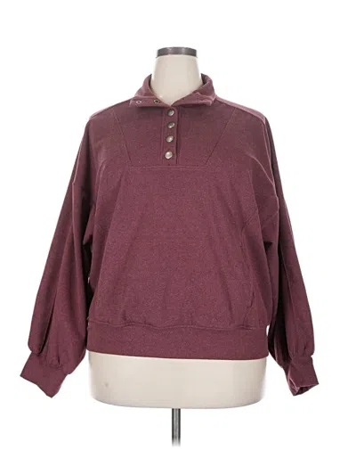 Pre-owned Rae Mode Pullover Sweater In Burgundy