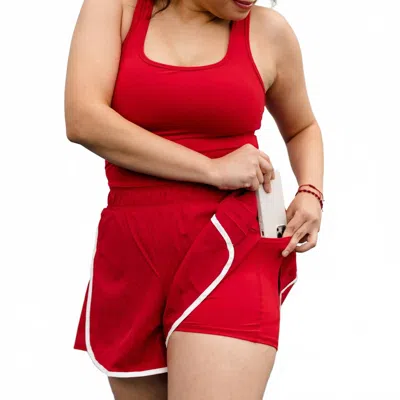 Rae Mode Revive Shortsie In Red And White