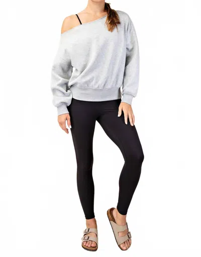 Rae Mode Right Where You Are Top In Heather Gray In Purple