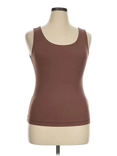 Pre-owned Rae Mode Tank Top Brown Strapless Neckline Tops