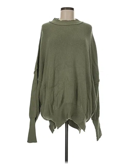 Pre-owned Rae Mode Turtleneck Sweater In Green