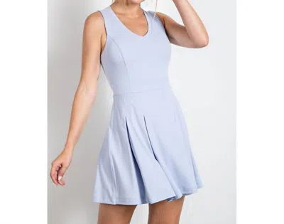 Rae Mode V-neck Golf Dress With Undershorts In Pastel Blue