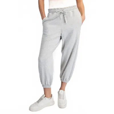 Rae Mode Women's French Terry Joggers In Heather Grey In Gray