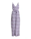 Rae Woman Jumpsuit Purple Size 8 Viscose
