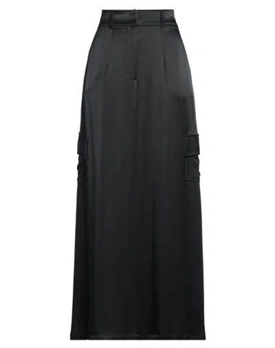 Rae Woman Maxi Skirt Black Size 6 Viscose
