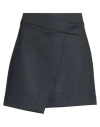 Rae Woman Mini Skirt Midnight Blue Size 8 Viscose, Pes, Elastane In Blue