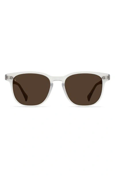 Raen Alvez 50mm Polarized Square Sunglasses In White