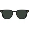 Raen Alvez Round Polarized Square Sunglasses In Recycled Black/green Polar