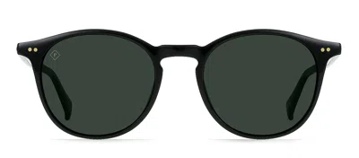 Raen Basq S762 Round Polarized Sunglasses In Black