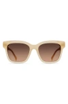 Raen Breya 54mm Square Sunglasses In Nectar/apricot Gradient