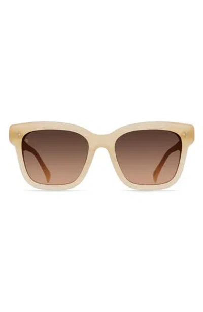 Raen Breya 54mm Square Sunglasses In Nectar/apricot Gradient