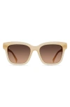 Raen Breya 54mm Square Sunglasses In Nectar/apricot Gradient