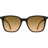 Raen Darine Oversize Polarized Square Sunglasses In Recycled Black/reposado Grad