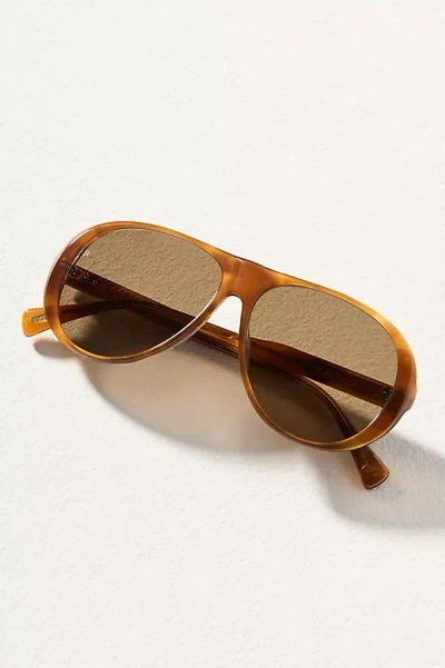 Raen Jenever Aviator Sunglasses In Brown