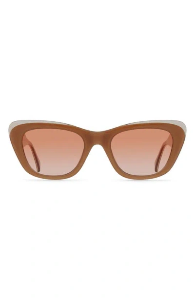 Raen Kimma 52mm Polarized Cat Eye Sunglasses In Orange