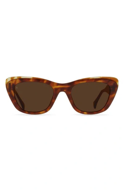 Raen Kimma 52mm Polarized Cat Eye Sunglasses In Tortoise