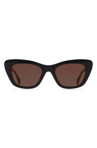 Raen Kimma Cat Eye Polarized Square Sunglasses In Vesper/ Drift Polar