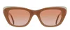 Raen Kimma 52mm Polarized Cat Eye Sunglasses In Orange