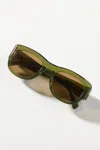 Raen Lonso Square Sunglasses In Green