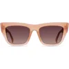 Raen Marza 53mm Square Sunglasses In Brown