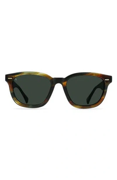 Raen Myles 53mm Round Sunglasses In Cove/green