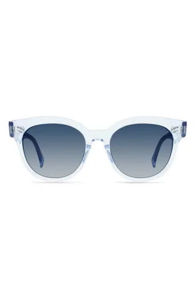 Raen Nikol 52mm Polarized Round Sunglasses In Blue