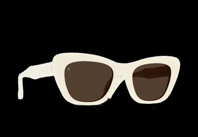 Raen Optics Women's Kimma Cat Eye Sunglasses In New Blonde / Vibrant Brown In White
