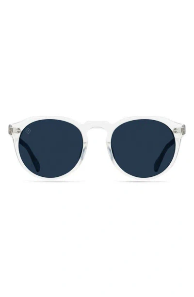 Raen Remmy 49mm Polarized Round Sunglasses In Blue