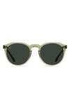 Raen Remmy Polarized Round Sunglasses In Cambria/ Green Polar