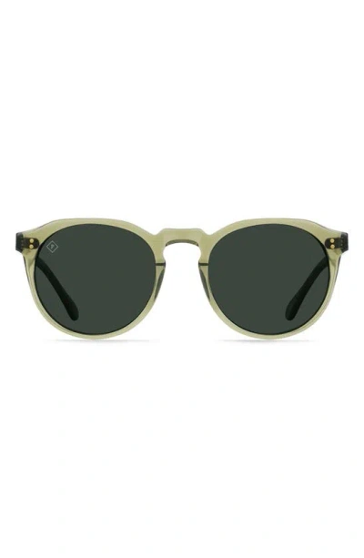 Raen Remmy 52 S047 Round Polarized Sunglasses In Green