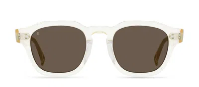 Raen Rune S656 Square Sunglasses In White