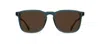 Raen Wiley Pol S285 Rectangle Polarized Sunglasses In Blue