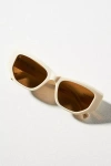 Raen Ynez Rectangle Sunglasses In Beige
