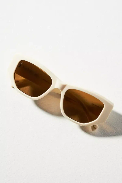 Raen Ynez Rectangle Sunglasses In Beige